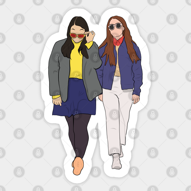 Booksmart Amy and Molly Booksmart Sticker TeePublic